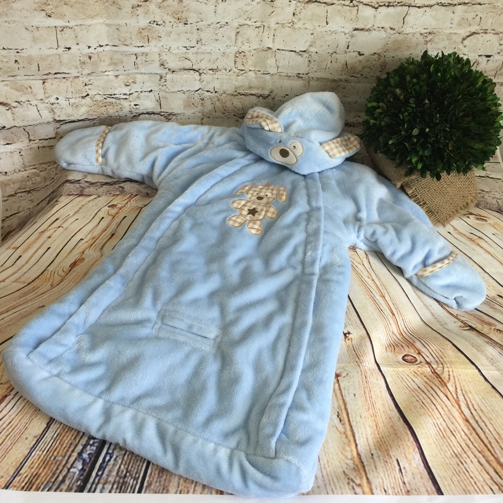 Little by Little Fuzzy Velboa Pram Bag with Ears